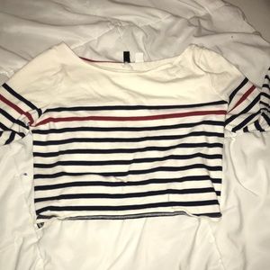 Blue and red stripped shirt